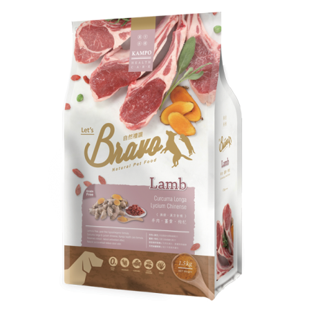 台灣 自然禮讚 Bravo 無穀漢方 羊肉犬糧 1.5KG